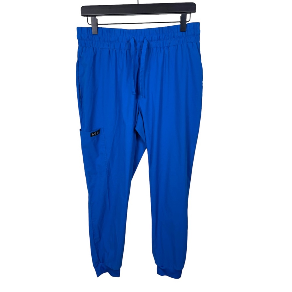 ❗️Koi By Kathy Peterson Scrub Pants Blue Joggers Medium Petite Nurse